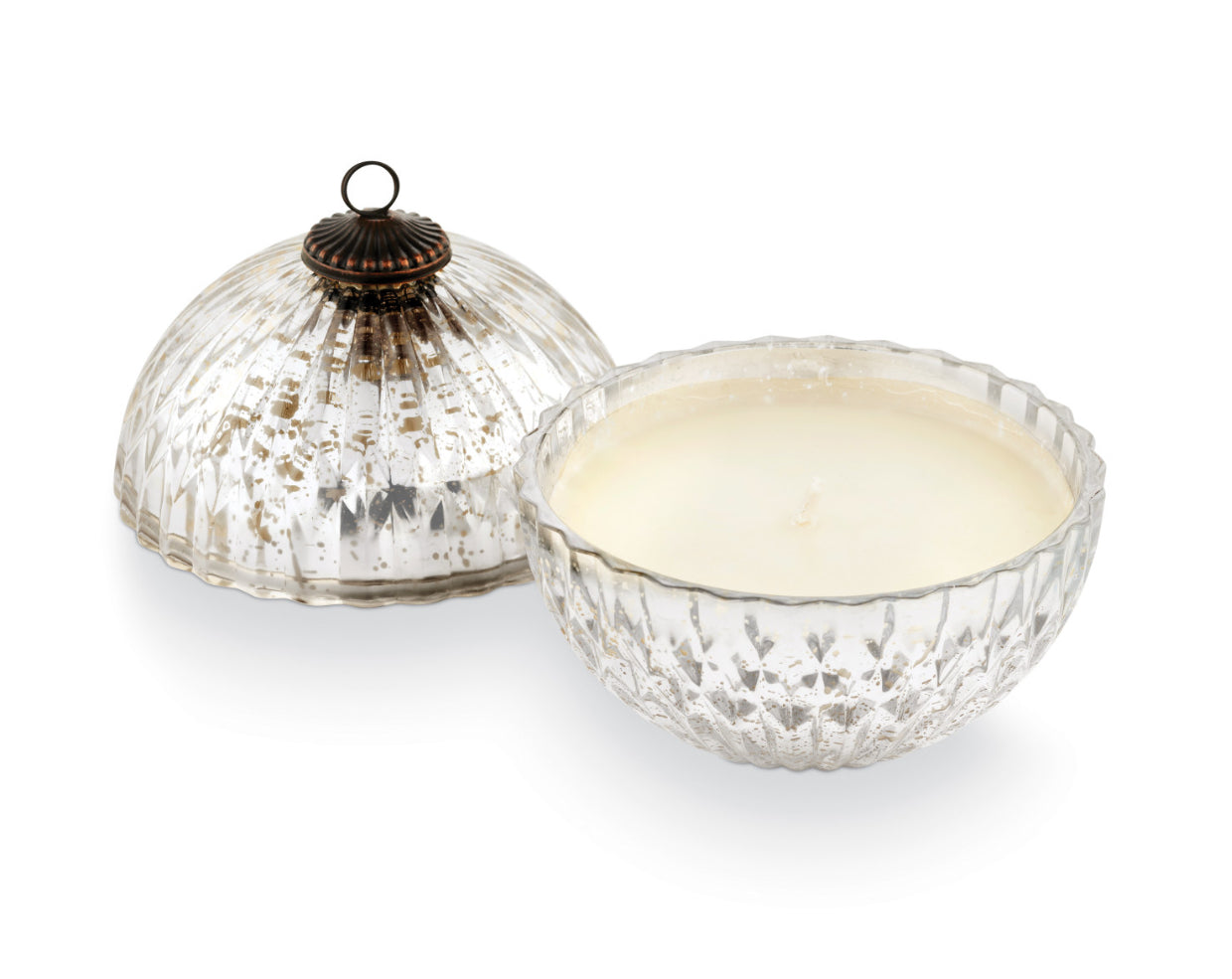 Silver Balsam & Cedar Mercury Ornament Candle