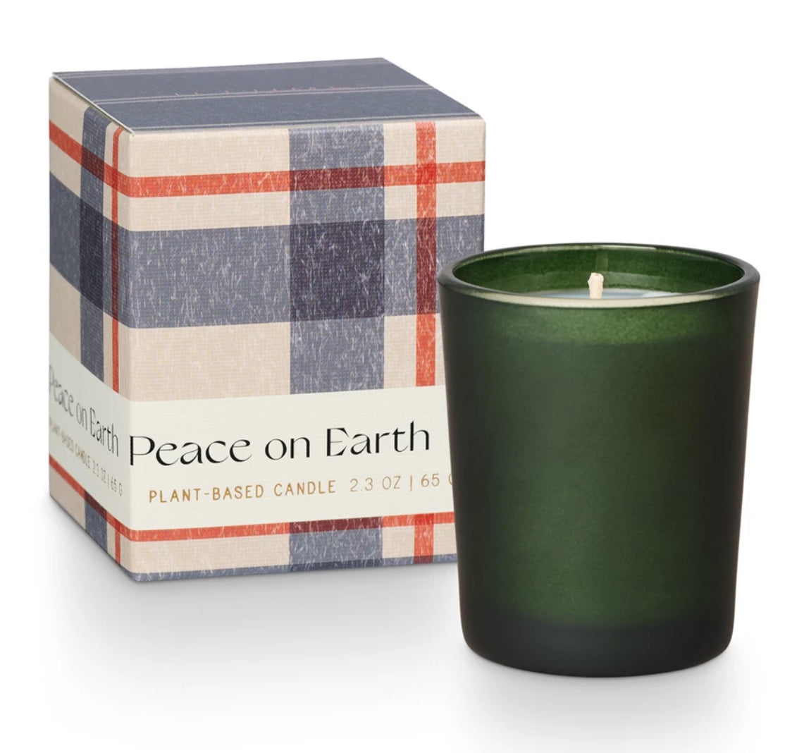 Balsam & Cedar Peace on Earth Boxed Votive Candle