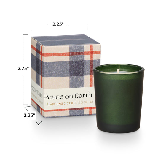 Balsam & Cedar Peace on Earth Boxed Votive Candle