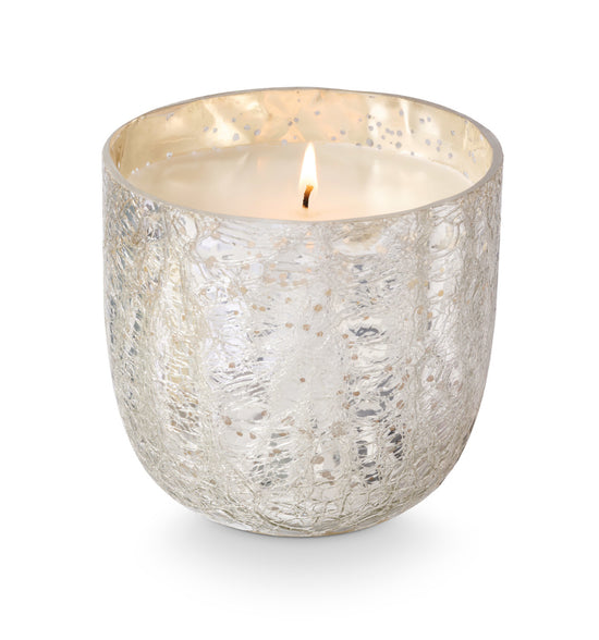 Balsam & Cedar Crackle Glass Candle in Gift Box