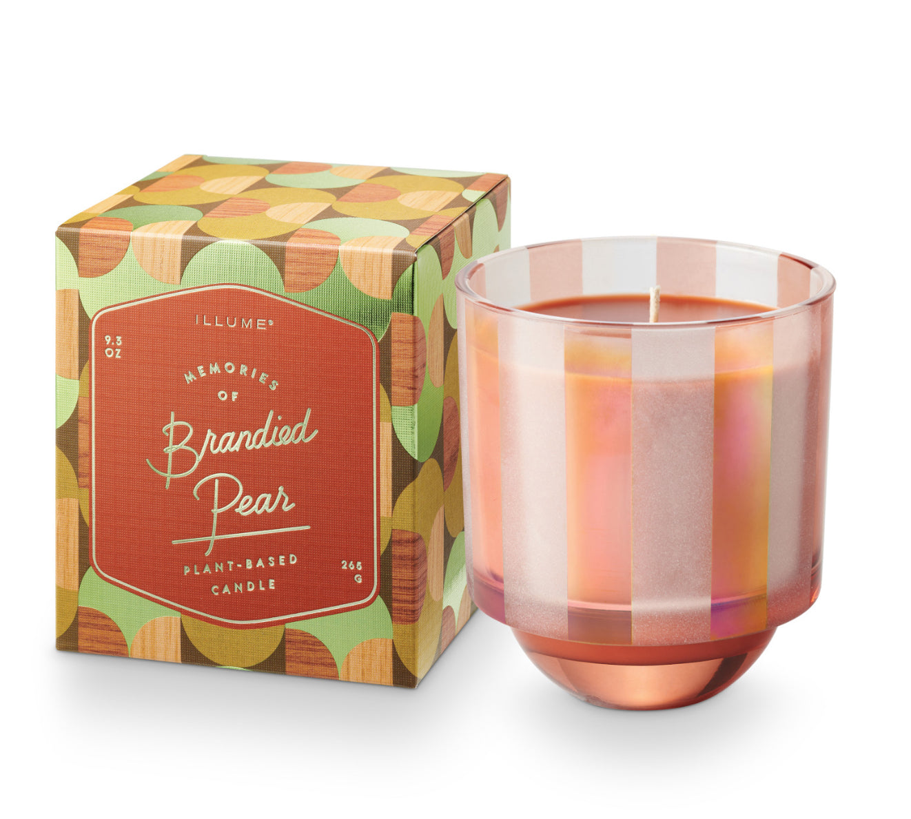 Memory Lane Boxed Glass Candle - Brandied Pear