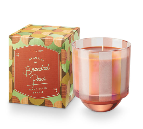 Memory Lane Boxed Glass Candle - Brandied Pear