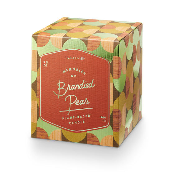 Memory Lane Boxed Glass Candle - Brandied Pear