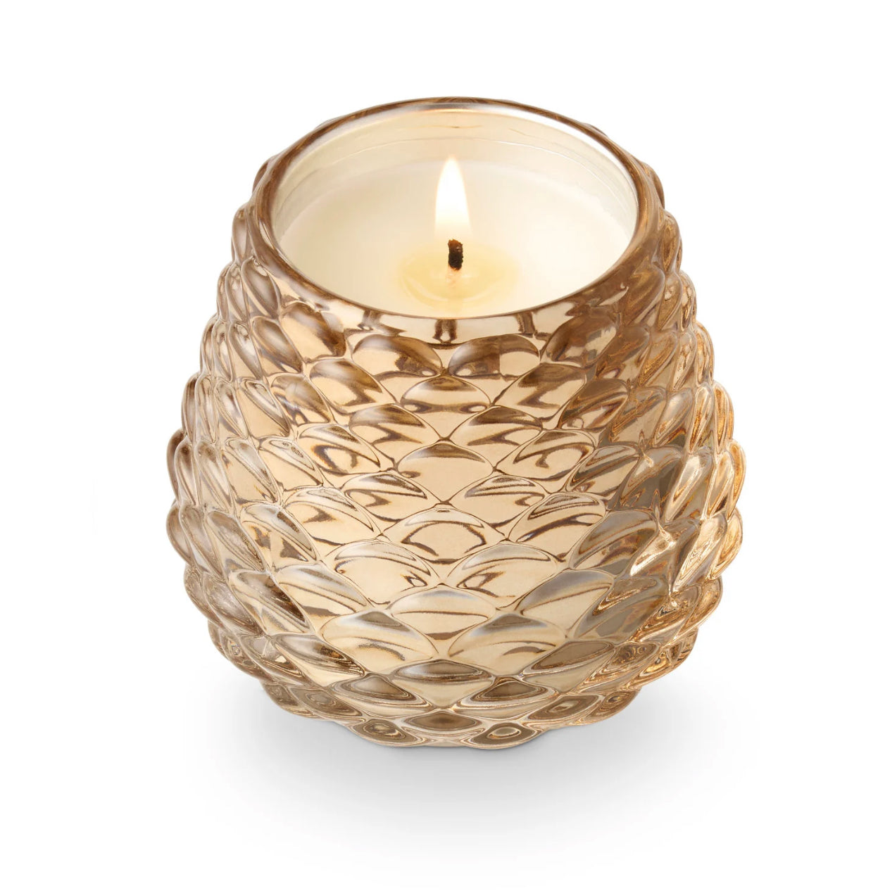 Woodfire Pinecone Votive Glass Candle