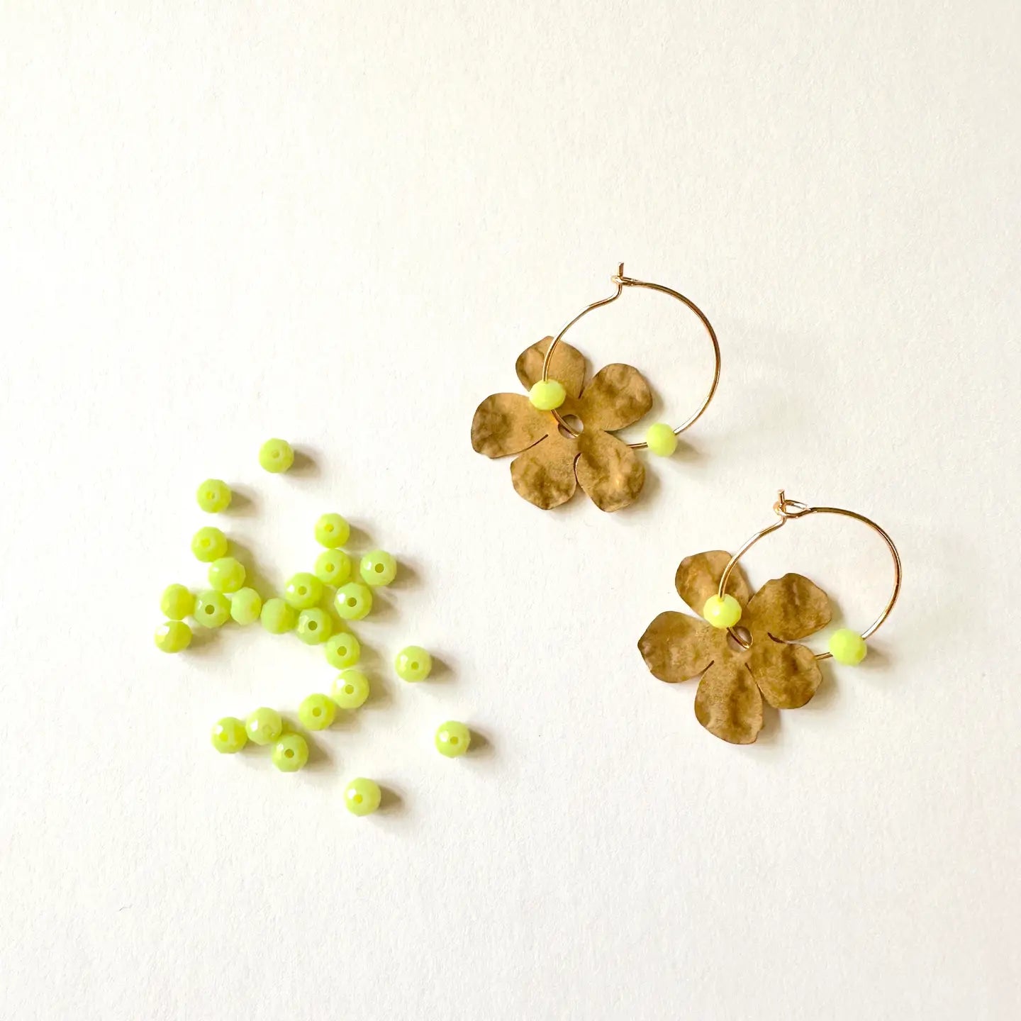Fleur Earrings - Apple Green