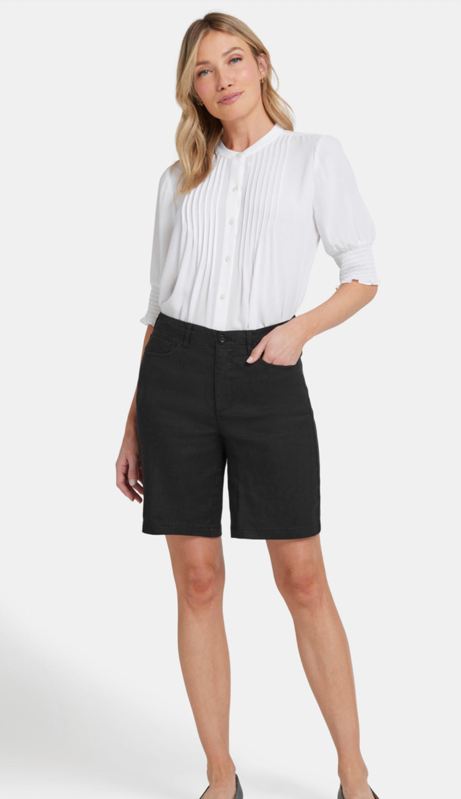 Five-Pocket Bermuda Shorts - Black