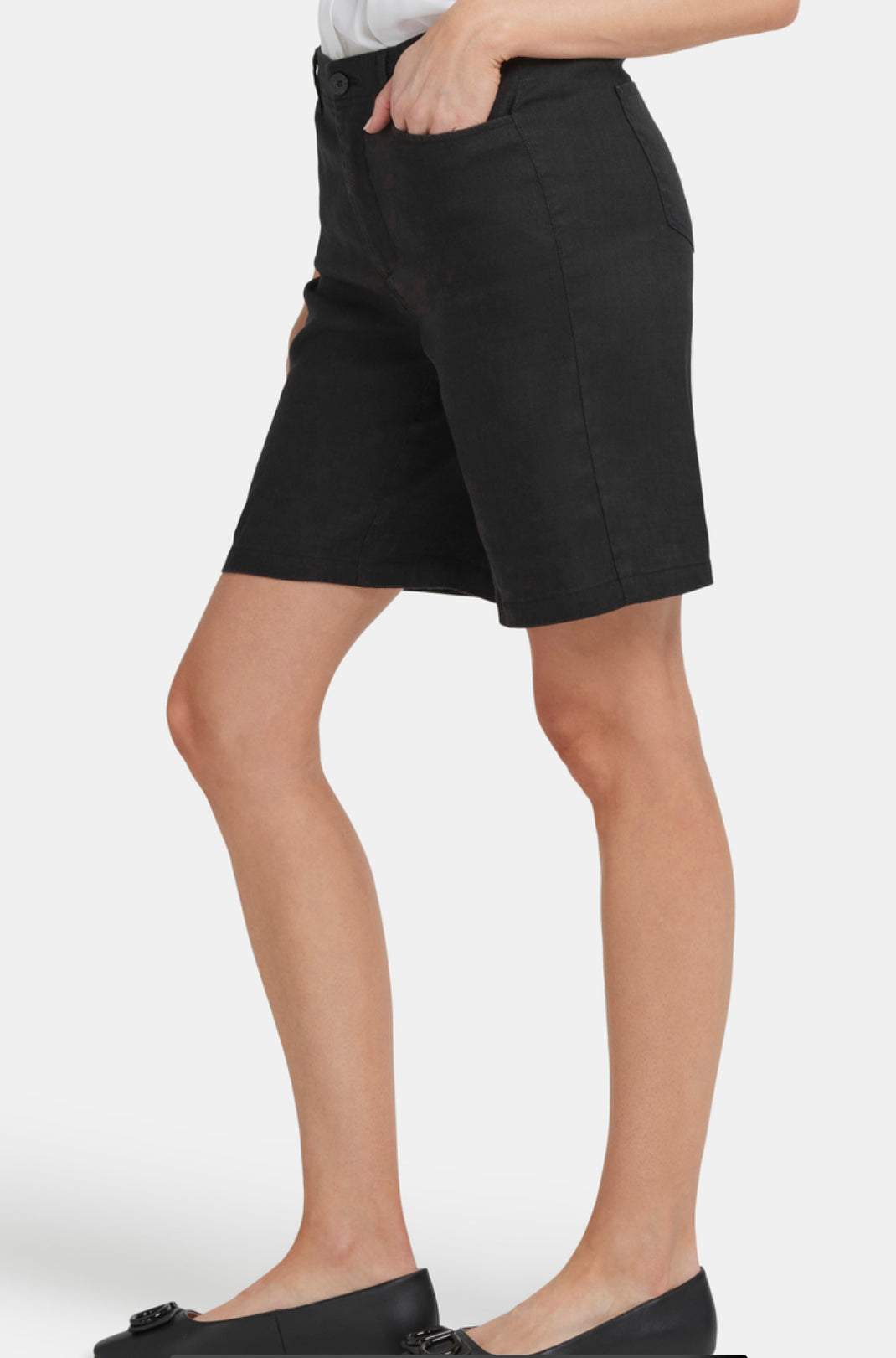Five-Pocket Bermuda Shorts - Black