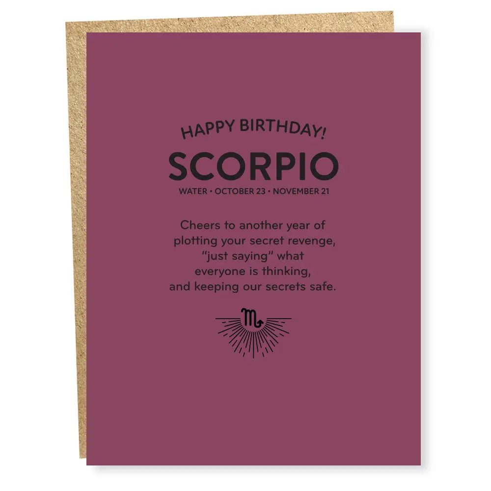 Scorpio Card