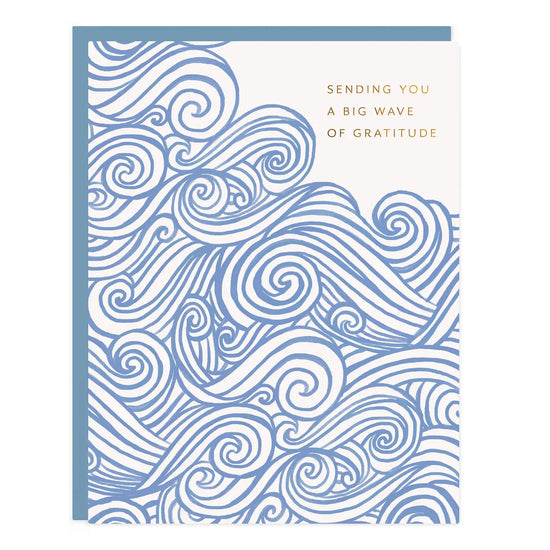 Wave Gratitude Thank You Card