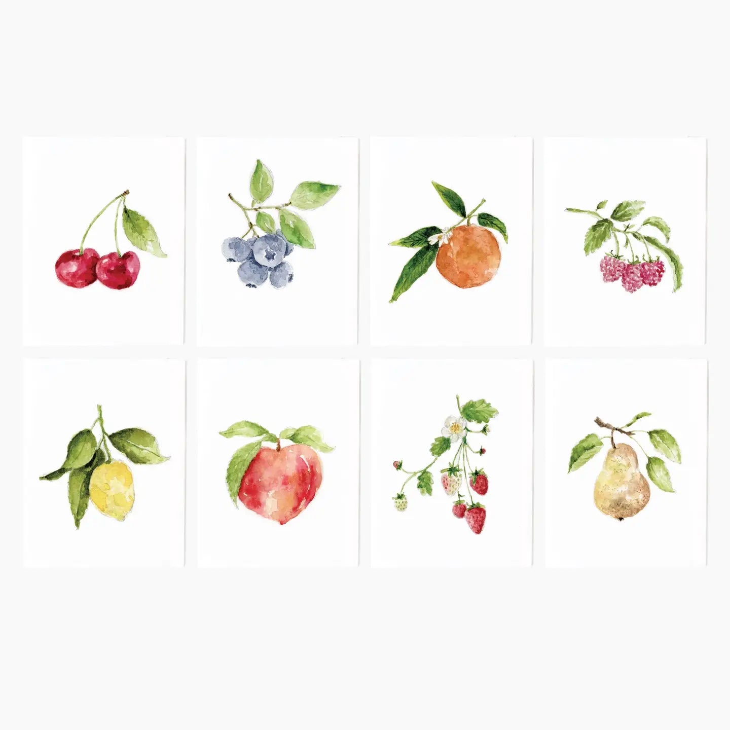 Fruit Notecards - Set of 8