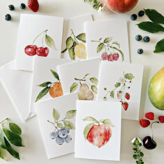 Fruit Notecards - Set of 8