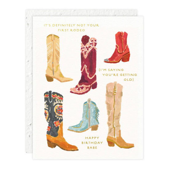 Not Your First Rodeo Birthday Greeting Card
