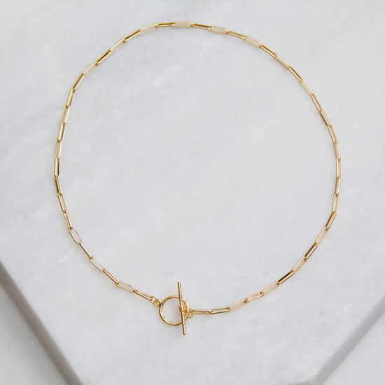 Paper Clip Toggle Necklace