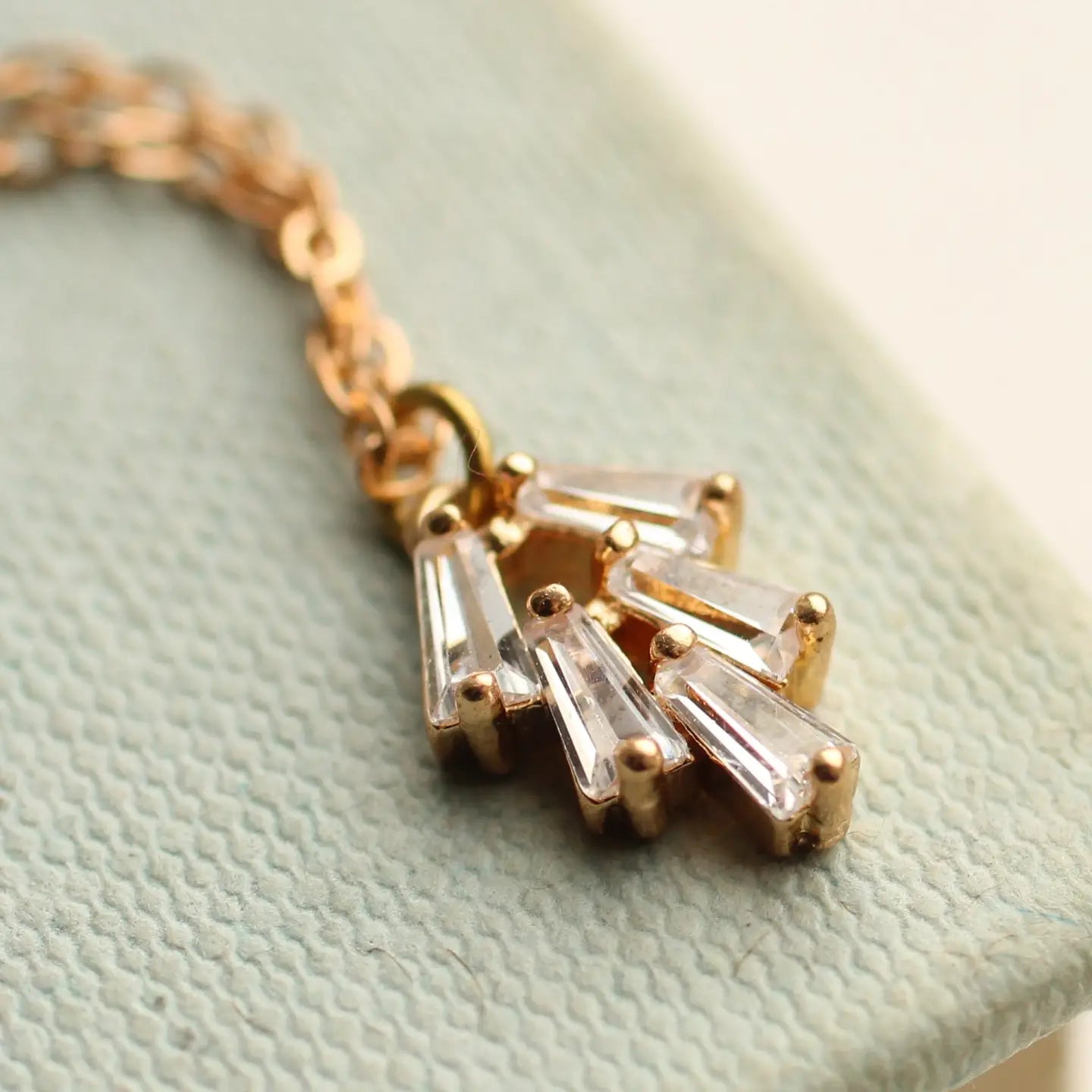 Art Deco Crystal Chrysler Necklace