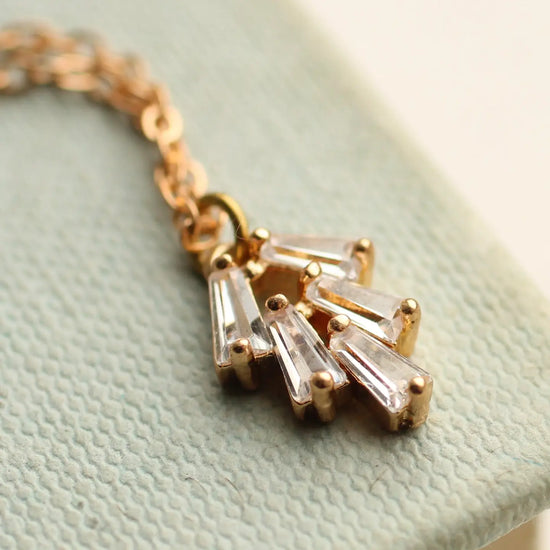 Art Deco Crystal Chrysler Necklace