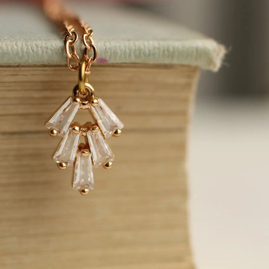 Art Deco Crystal Chrysler Necklace