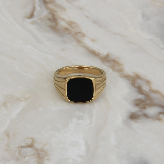 Black Signet Ring