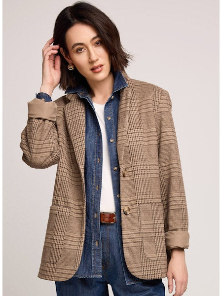 Sapphira Glencheck Blazer