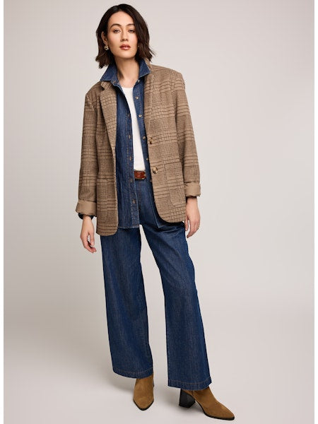 Sapphira Glencheck Blazer