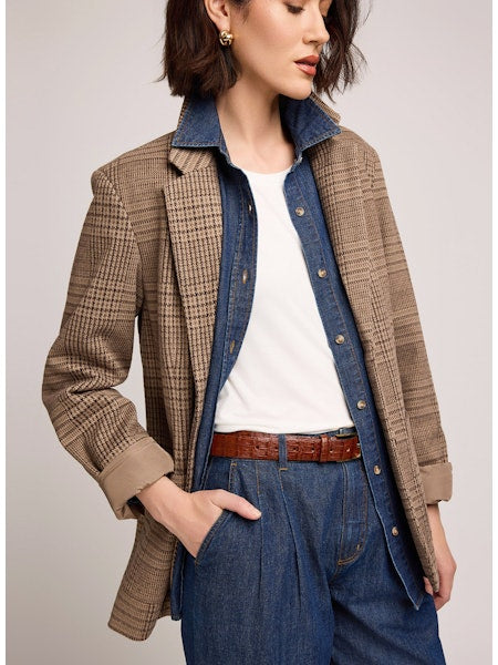 Sapphira Glencheck Blazer