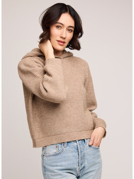 Jessica Hoodie Sweater - Heather Fawn