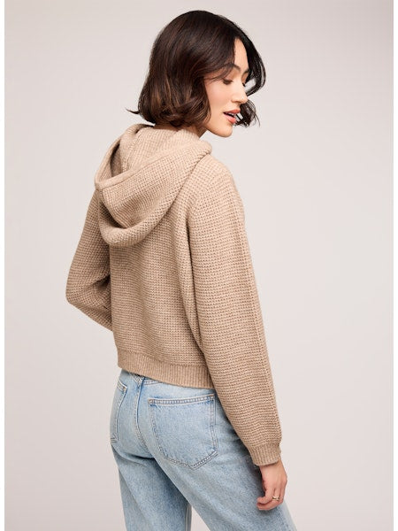 Jessica Hoodie Sweater - Heather Fawn