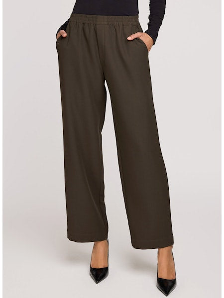 Callie Barrel Pants - Olive