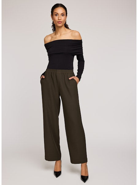 Callie Barrel Pants - Olive