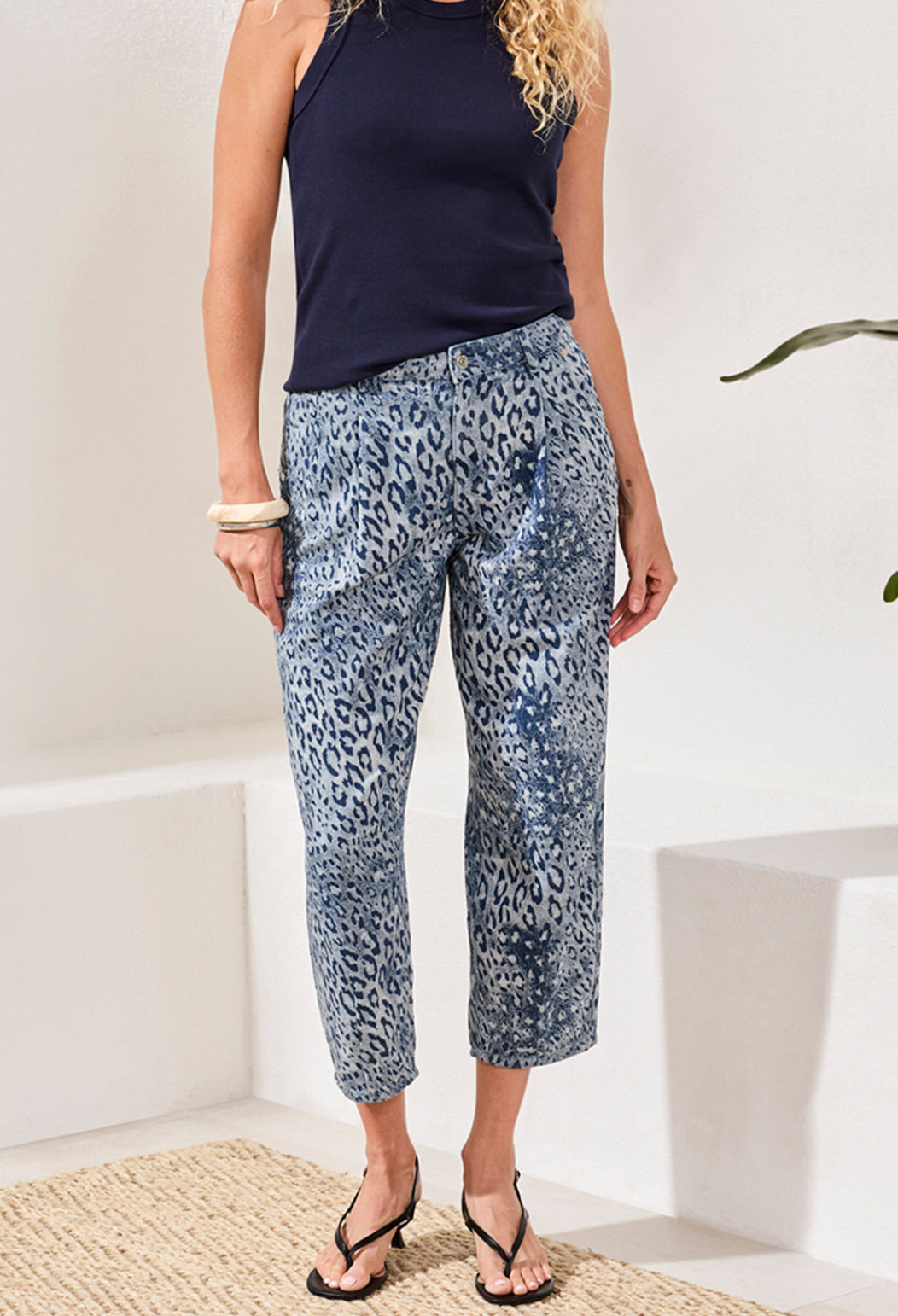 Audrey Girlfriend Barrel Leg Jeans - Party Animal