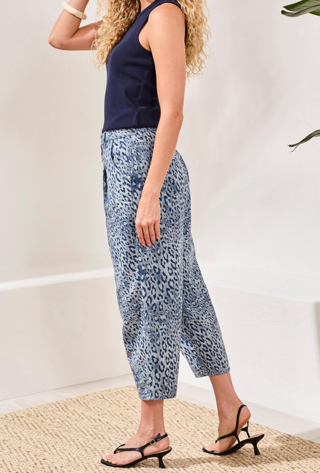 Audrey Girlfriend Barrel Leg Jeans - Party Animal