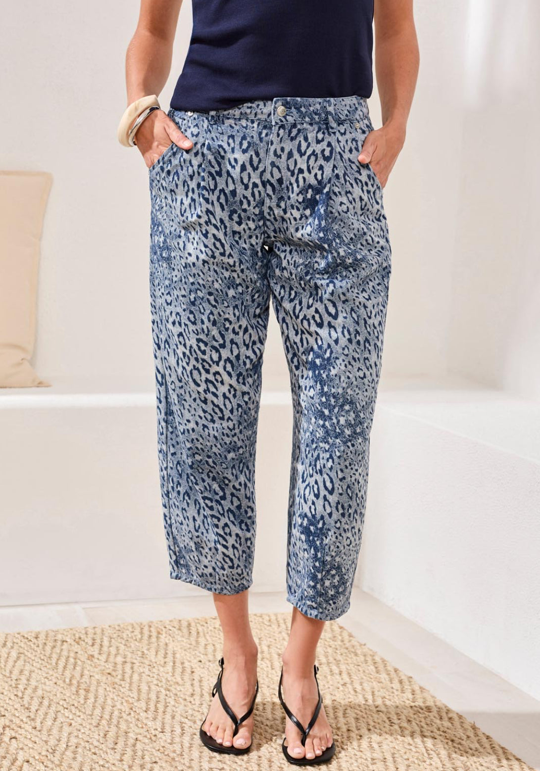 Audrey Girlfriend Barrel Leg Jeans - Party Animal