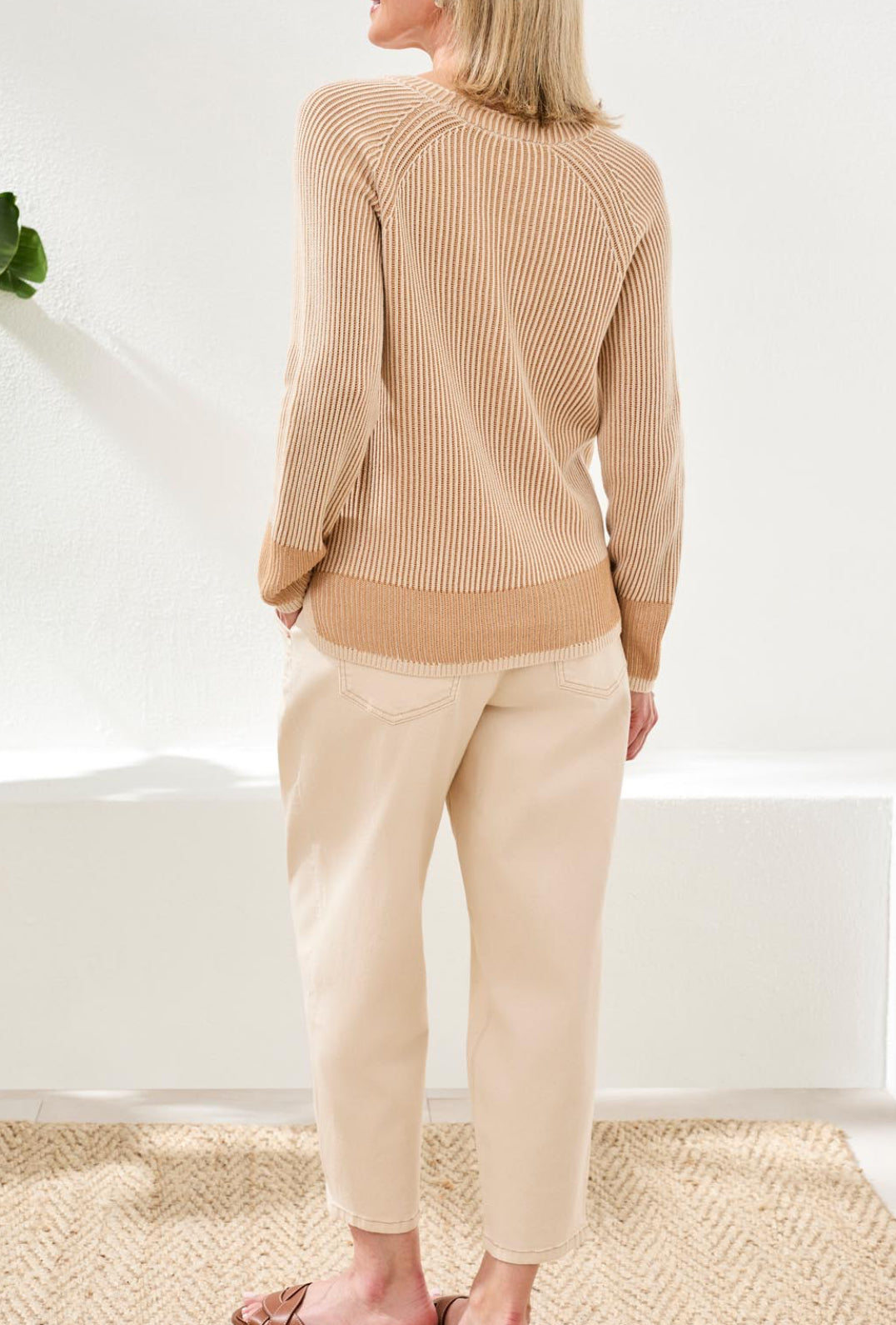 Crew Neck Sweater - Canvas