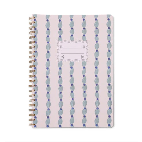 Crest Notebook - Wavy Blue
