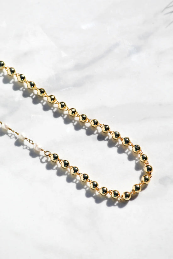 Lucia Pearl Necklace - Gold