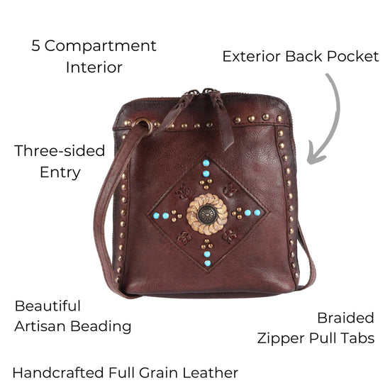 Levi Crossbody Bag - Brown