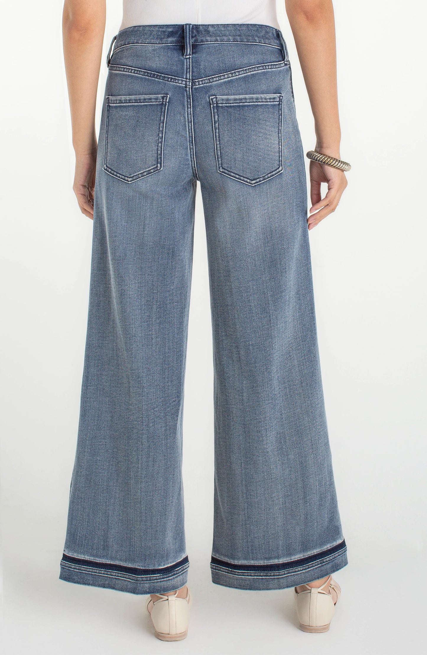 Super Stride Wide Leg Jeans with ShadowCuff - Reflection