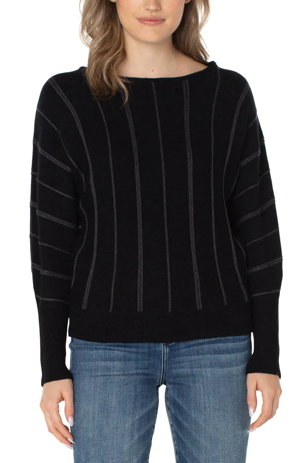 Dolman Sleeve Sweater - Black