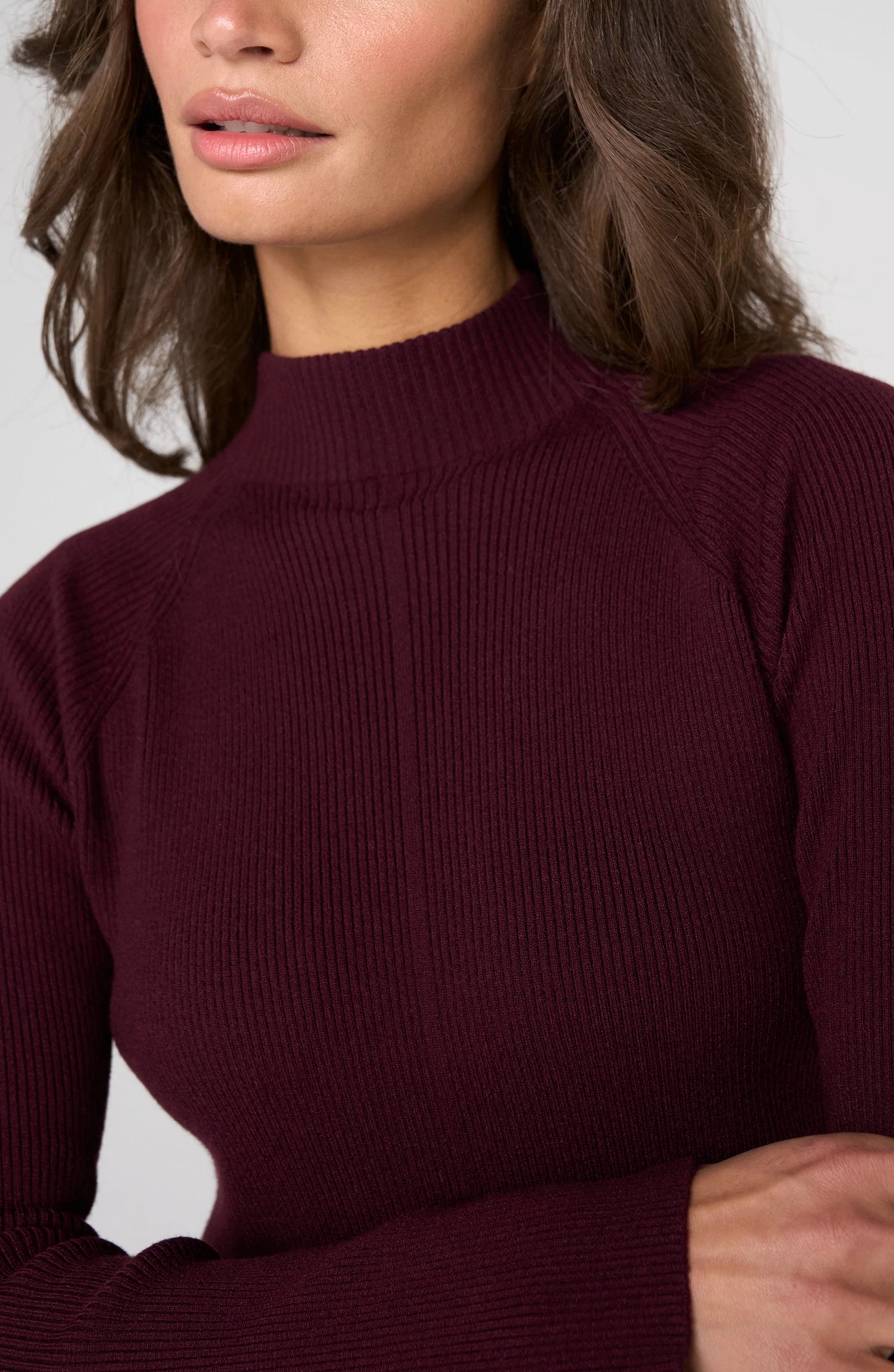 Turtleneck Sweater - Dark Oxblood
