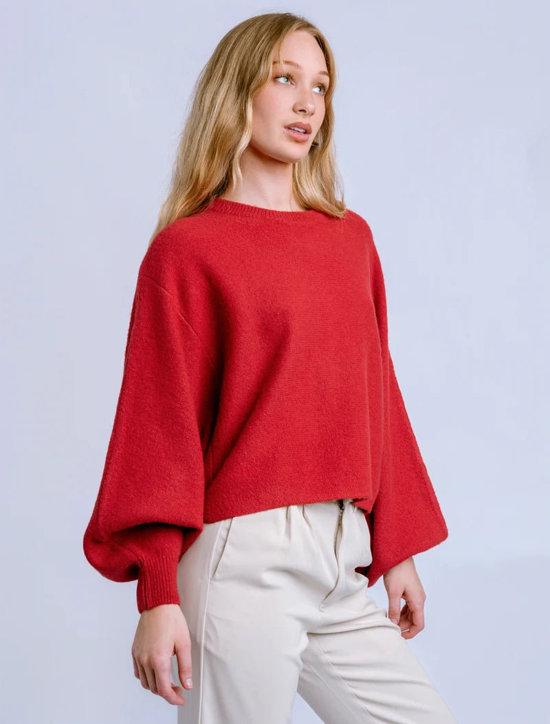 Echo Turtleneck Sweater - Red