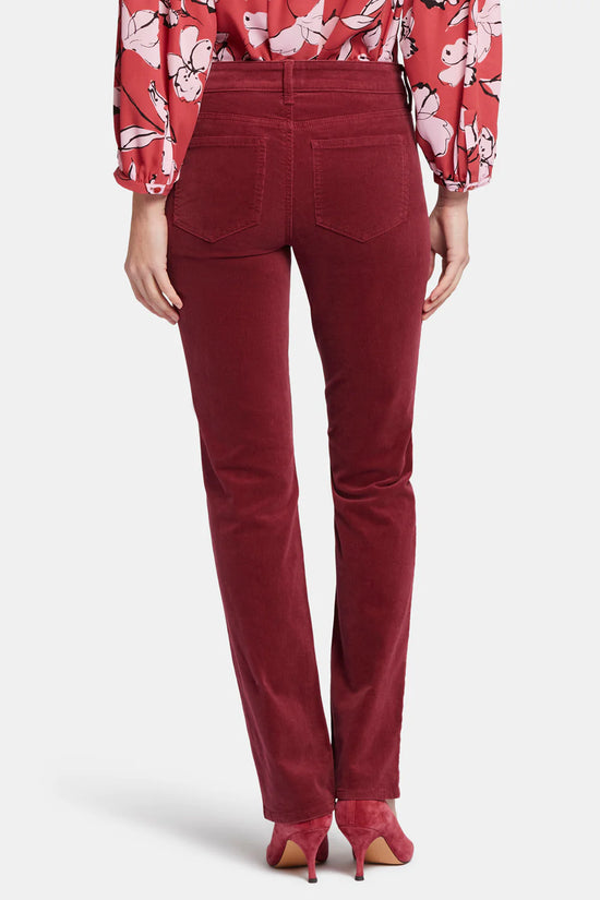 Marilyn Straight  Corduroy Pant - Cranberry Pie
