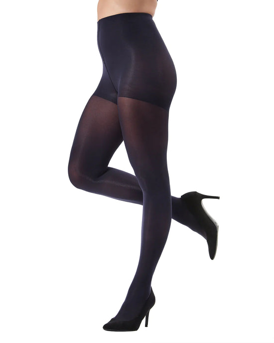 Perfectly Opaque Control Top Tights - Navy