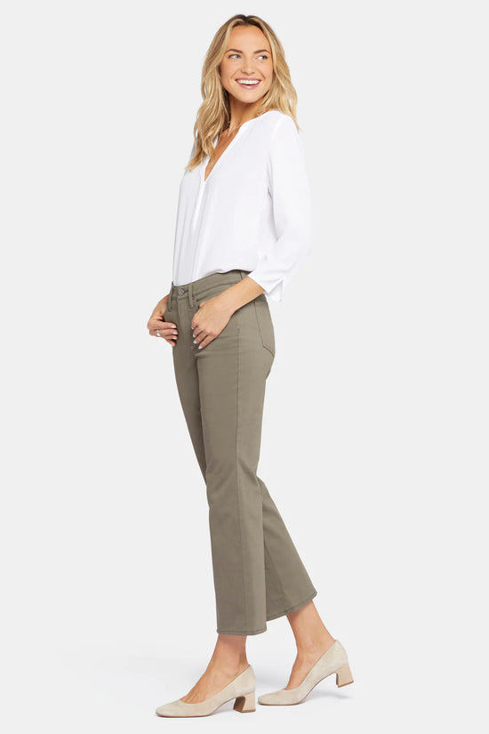 Julia Relaxed Flare Pants - Ripe Olive