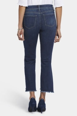 Marilyn Ankle Jeans with Raw Step Hem - Lotus Gardens