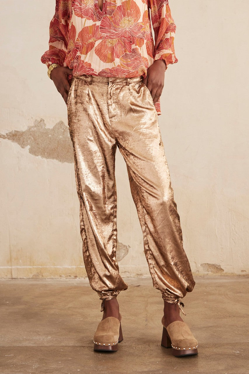 Jogger Pants - Gold Rose