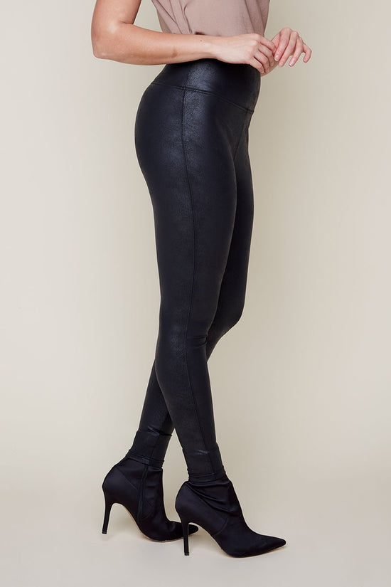 Faux Leather Pants - Black