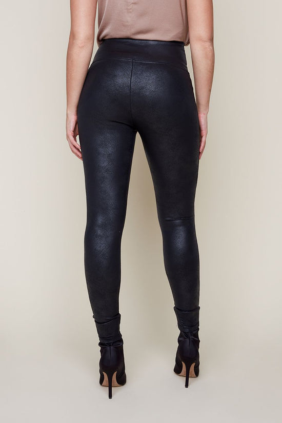 Faux Leather Pants - Black