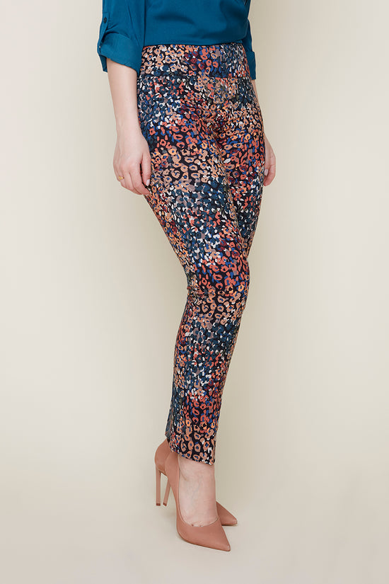 Printed Pull-On Ankle Pant - Multi Print