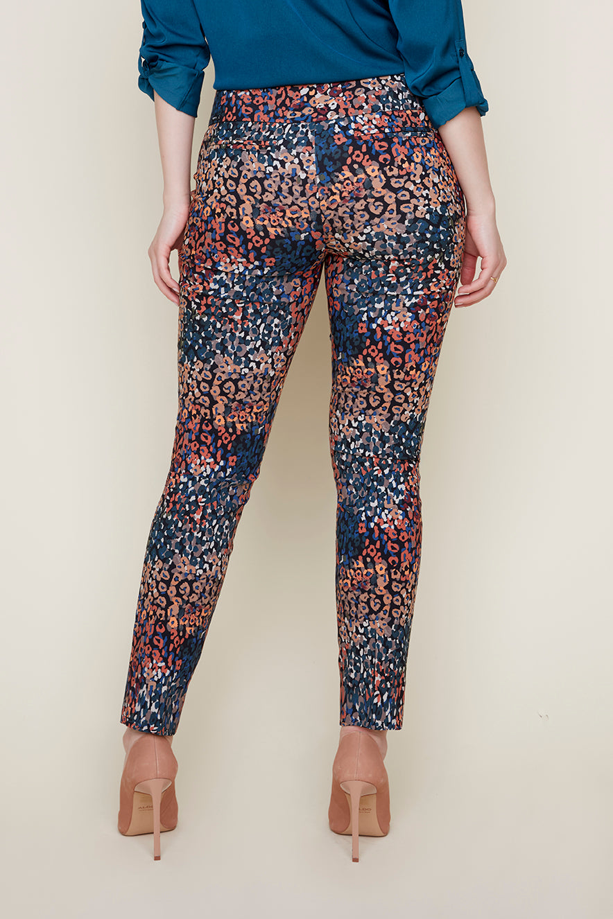 Printed Pull-On Ankle Pant - Multi Print