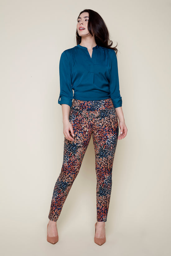 Printed Pull-On Ankle Pant - Multi Print