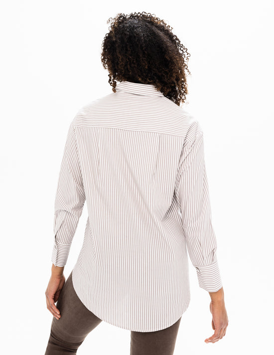 Load image into Gallery viewer, Boxy Striped Top - Brown Sugar Combo
